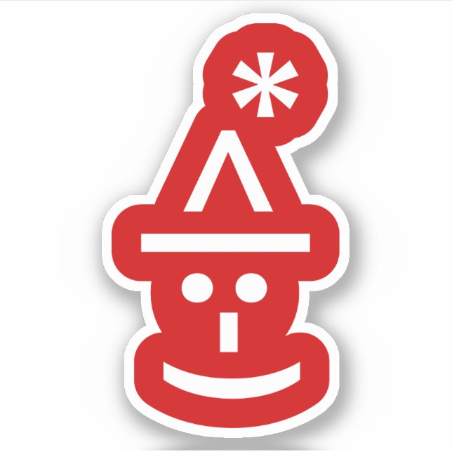 Christmas Elf Emoticon Xmas ASCII Text Art (Front)