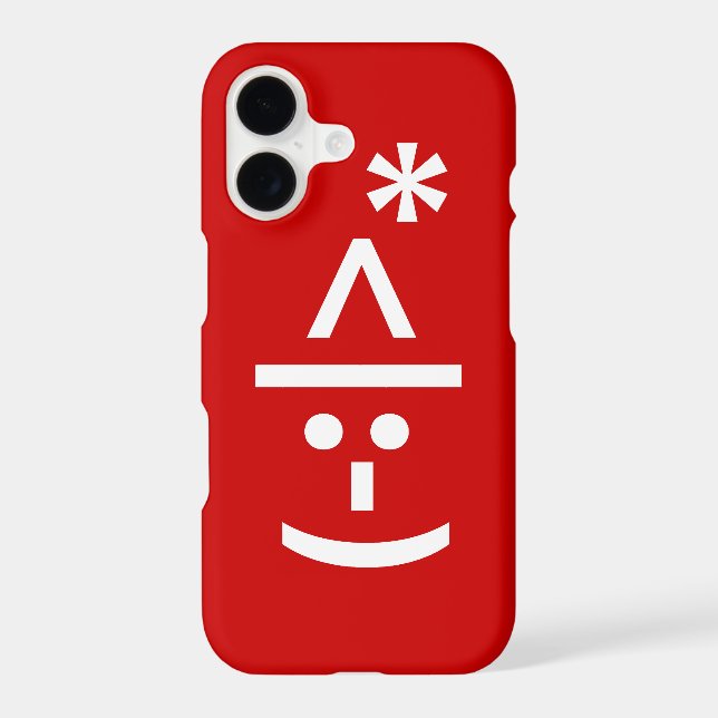 Christmas Elf Emoticon Xmas ASCII Text Art (Back)