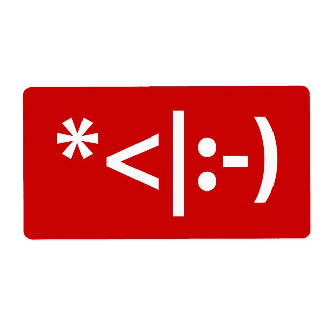 Christmas Elf Emoticon Xmas ASCII Text Art (Front)