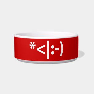 Christmas Elf Emoticon Xmas ASCII Text Art Bowl