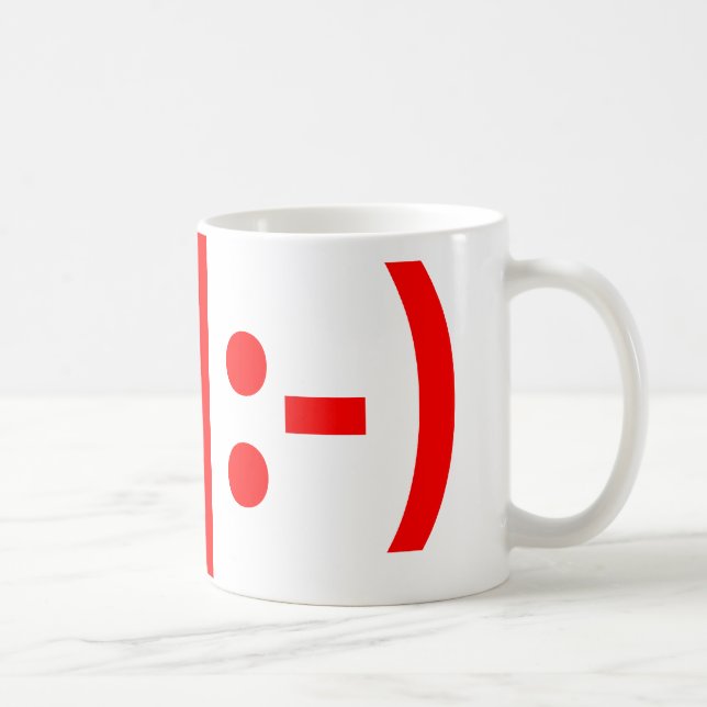 Christmas Elf Emoticon Xmas ASCII Text Art Coffee Mug (Right)
