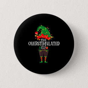 Christmas Elf Family Matching Group The Elf Overst 6 Cm Round Badge