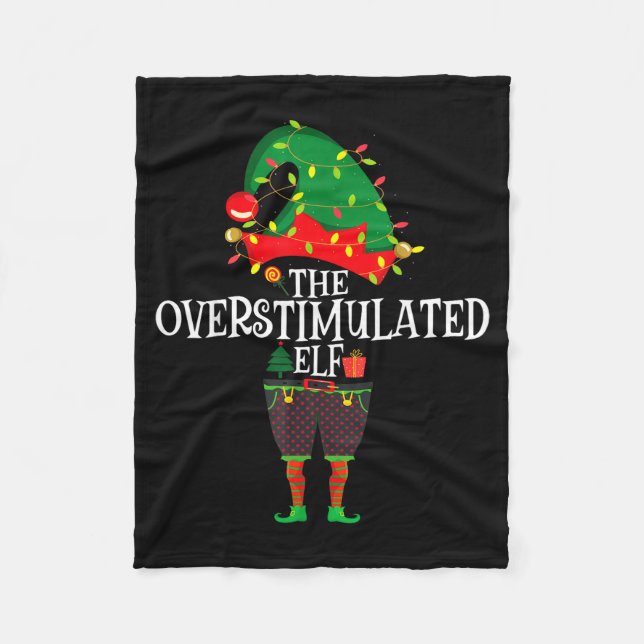 Christmas Elf Family Matching Group The Elf Overst Fleece Blanket (Front)