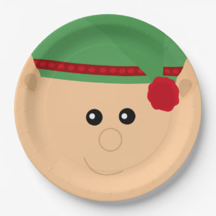 Christmas Elf Festive Paper Plates