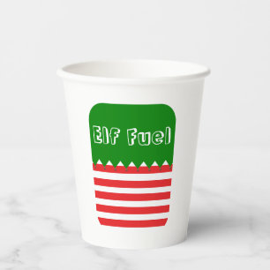 Christmas Elf Fuel  Paper Cups