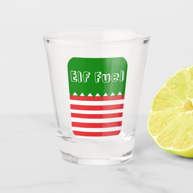 Christmas Elf Fuel Shot Glass (Front)