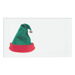 Christmas Elf Hat Name Tag