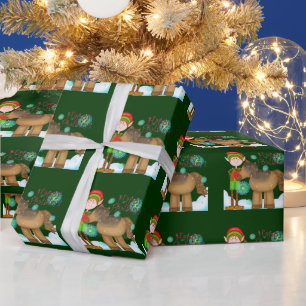 Christmas Elf Holiday wrapping paper