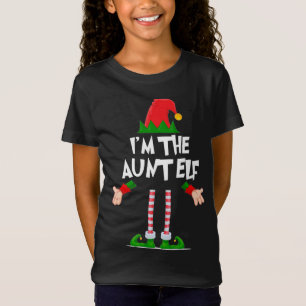 Christmas Elf I'm The Aunt Elf Matching Xmas T-Shirt