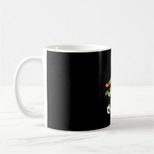 Christmas Elf Kicking Soccer Ball Funny Boys Girls Coffee Mug