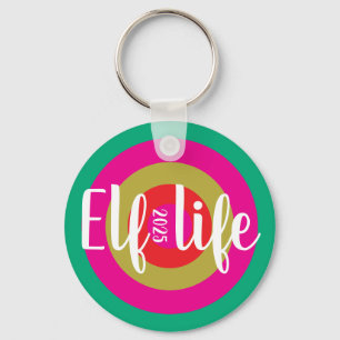 Christmas "Elf life"  Key Ring
