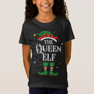 Christmas Elf Matching Family Funny The Queen Elf T-Shirt