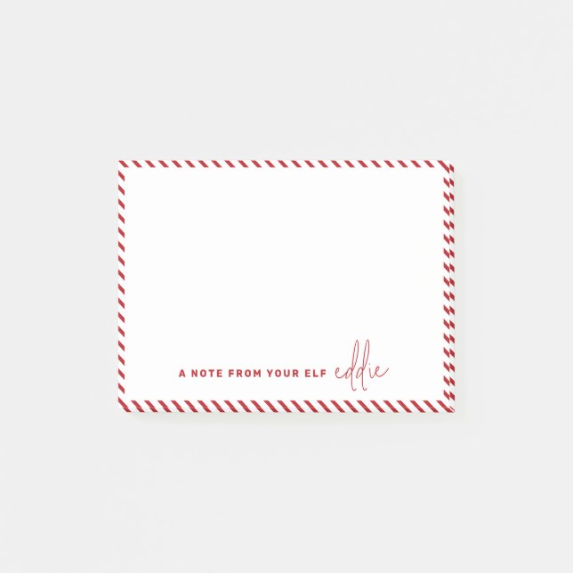 Christmas Elf Message A Note from your Elf (Front)