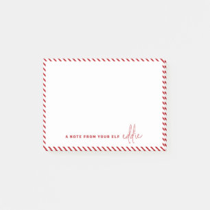 Christmas Elf Message A Note from your Elf Post-it