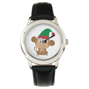 Christmas Elf Monkey Watch