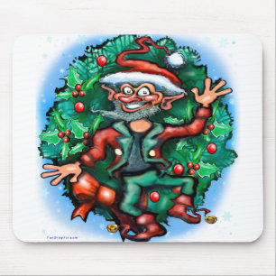 Christmas Elf Mouse Mat