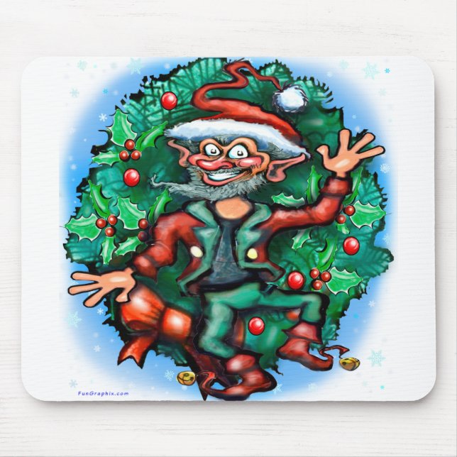 Christmas Elf Mouse Mat (Front)