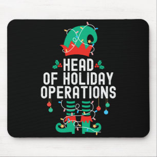 Christmas Elf Office Team Party Family Matching _1 Mouse Mat