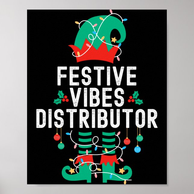 Christmas Elf Office Team Party Family Matching _2 Poster (Front)