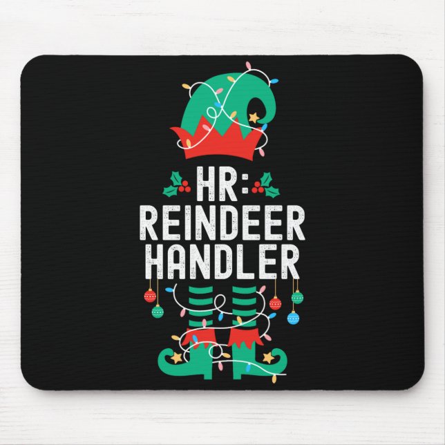 Christmas Elf Office Team Party Family Matching  Mouse Mat (Front)