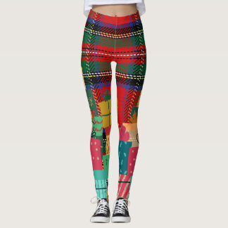 Christmas-Elf On The Shelf Leggings In Presents