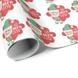 Christmas Elf One Photo SO ELFn CUTE Saying Wrapping Paper<br><div class="desc">A fun personalised Christmas holiday wrapping design featuring ONE photo of a child, parent, friend, pet or yourself dressed like an elf with the typography saying SO ELF'N CUTE. PHOTO TIP: Select a photo where the face is almost looking straight at the camera. Pre-crop your photo in an almost square...</div>