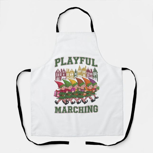 Christmas Elf Parade Apron (Front)