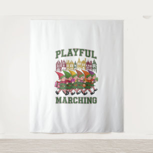 Christmas Elf Parade Tapestry