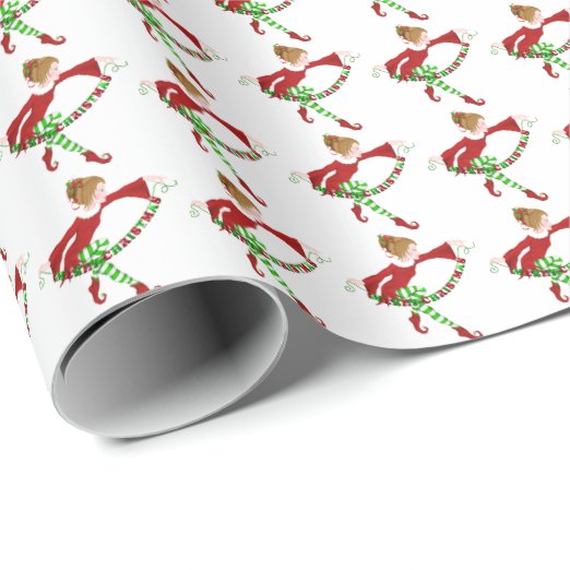 Elf Wrapping Paper Zazzle UK