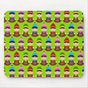 Christmas Elf Repeat Mouse Pad