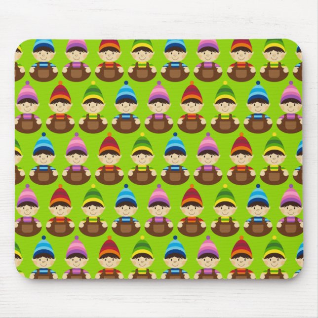 Christmas Elf Repeat Mouse Pad (Front)