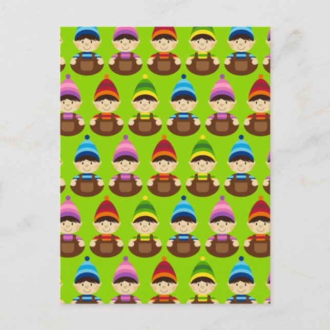 Christmas Elf Repeat Postcard (Front)