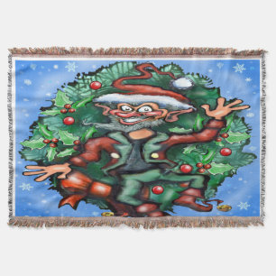 Christmas Elf Throw Blanket