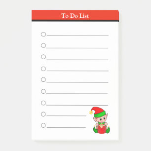 Christmas Elf To Do List Post-it Notes
