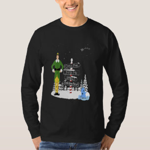 Christmas Elf Towns Holiday Santa Buddy Snow T-Shirt