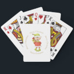 Christmas Elf with Present Playing Cards<br><div class="desc">Christmas elf with a present and Merry Christmas greetings.</div>