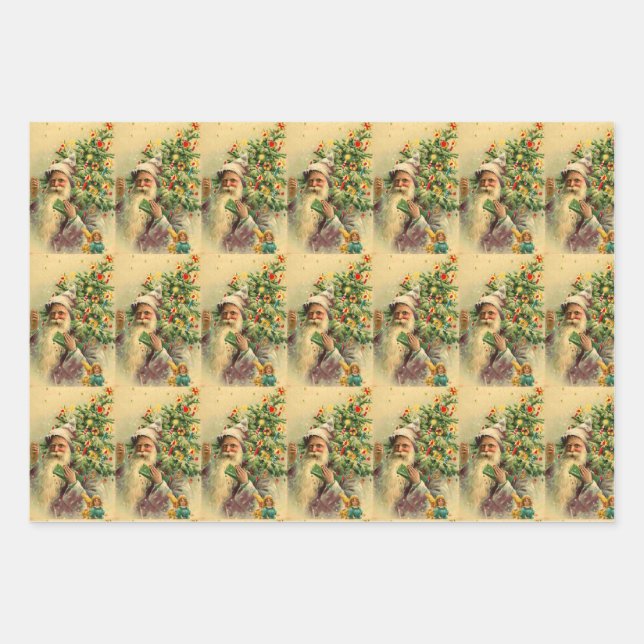 Christmas Elf Wrapping Paper Sheet (Front)
