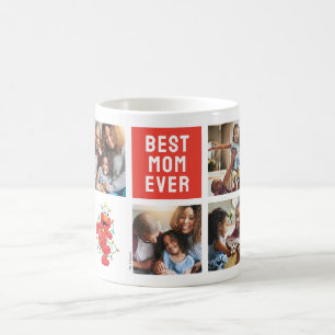Christmas Elmo   Best Mum - Photo Collage Coffee Mug