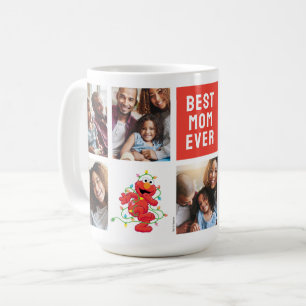 Christmas Elmo Best Mum - Photo Collage Coffee Mug