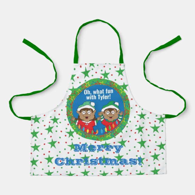 Christmas Elves of Colour Apron (Front)