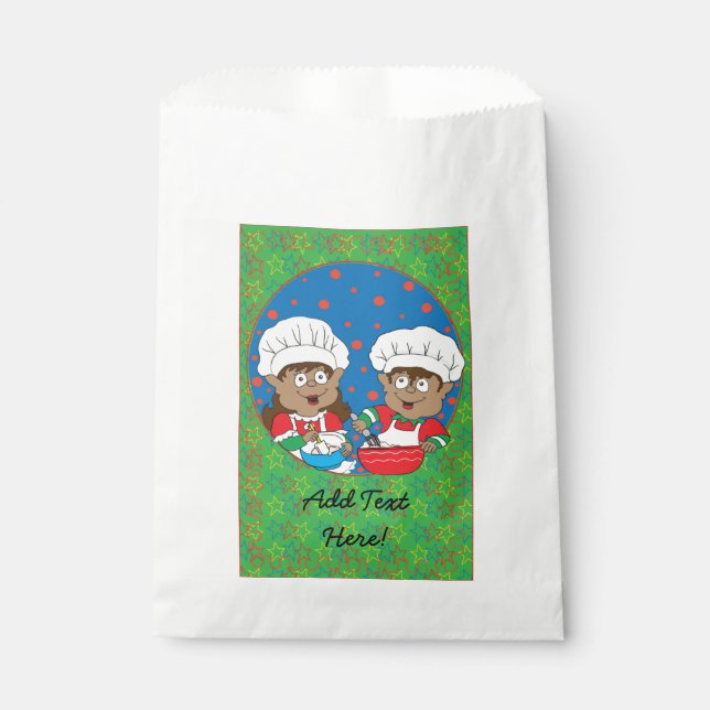 Christmas Elves of Colour Favour Bags (Front)