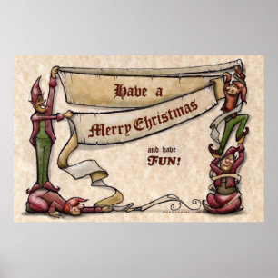 Christmas Elves Poster