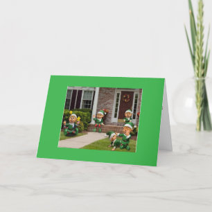 "CHRISTMAS ELVES  W/ CHRISTMAS WISHES" CARD