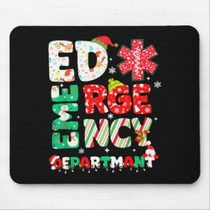 Christmas Emergency Room Er Rn Nurse Department He Mouse Mat