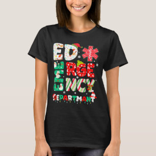 Christmas Emergency Room Er Rn Nurse Department He T-Shirt