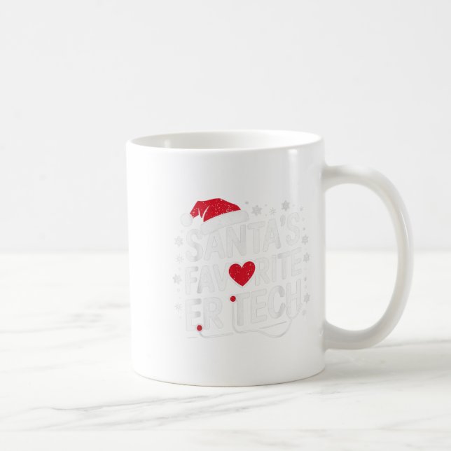 Christmas Emergency Room Technician Santa's Favori Coffee Mug (Right)