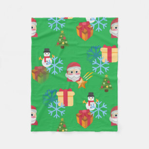 christmas emoji blanket