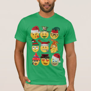Christmas Emoji Collection Funny Chritmas T-Shirt