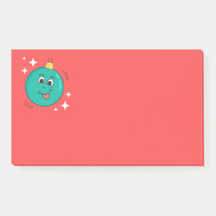 Christmas emoji smile post-it notes