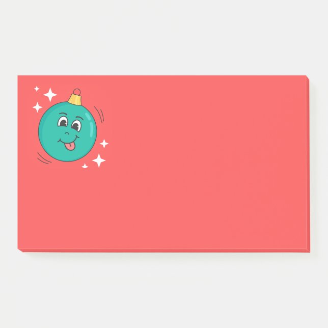 Christmas emoji smile post-it notes (Front)